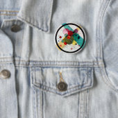 Wassily Kandinsky Circles in een Cirkel Ronde Button 5,7 Cm (In situ)