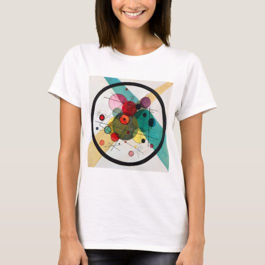 Wassily Kandinsky Circles in een Cirkel T-shirt (Voorkant)