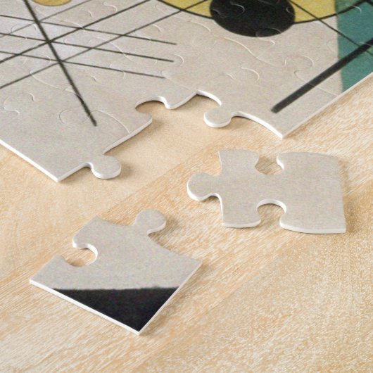 Wassily Kandinsky - cirkels in een cirkel Legpuzzel (Zijkant)