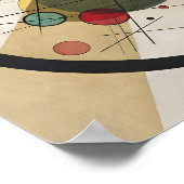 Wassily Kandinsky cirkelt in een cirkel Poster (Hoek)
