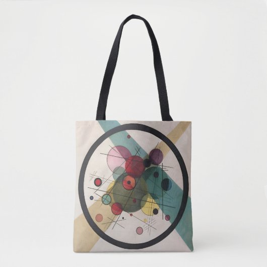 Wassily Kandinsky cirkelt in een cirkel Tote Bag (Voorkant)