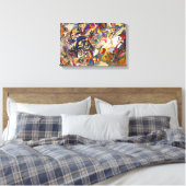 Wassily Kandinsky - Compositie 7 Abstracte Kunst Canvas Afdruk (Insitu (Slaapkamer))