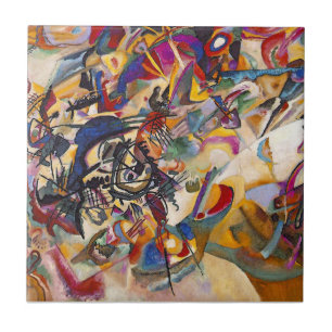 Wassily Kandinsky - Compositie 7 Abstracte Kunst Tegeltje