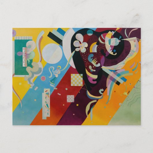 Wassily Kandinsky Compositie 9 Abstract schilderij Briefkaart (Voorkant)