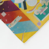 Wassily Kandinsky Compositie 9 Abstract schilderij Fleece Deken (Hoek)