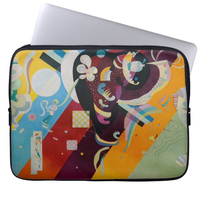Wassily Kandinsky Compositie 9 Abstract schilderij Laptop Sleeve (Voorkant)