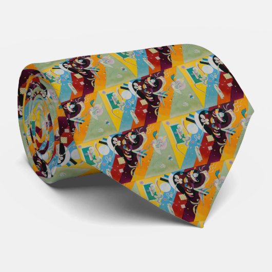 Wassily Kandinsky Compositie 9 Abstract schilderij Stropdas (Opgerold)