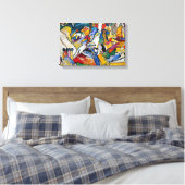 Wassily Kandinsky - Compositie II Abstracte Kunst Canvas Afdruk (Insitu (Slaapkamer))