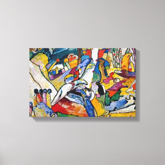 Wassily Kandinsky - Compositie II Abstracte Kunst Canvas Afdruk (Voorkant)