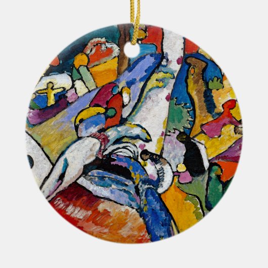 Wassily Kandinsky - Compositie II Abstracte Kunst Keramisch Ornament (Voorkant)