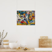 Wassily Kandinsky - Compositie II Abstracte Kunst Poster (Keuken)