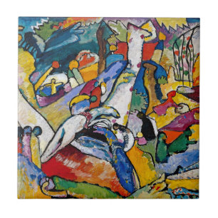 Wassily Kandinsky - Compositie II Abstracte Kunst Tegeltje