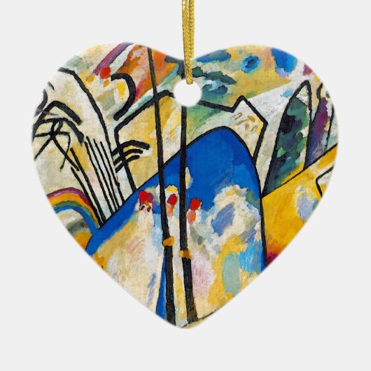 Wassily Kandinsky Compositie Vier - Abstracte Kuns Keramisch Ornament (Voorkant)