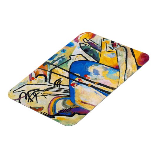 Wassily Kandinsky Compositie Vier - Abstracte kuns Magneet (Linkerzijde)