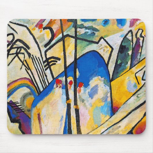 Wassily Kandinsky Compositie Vier - Abstracte Kuns Muismat (Voorkant)
