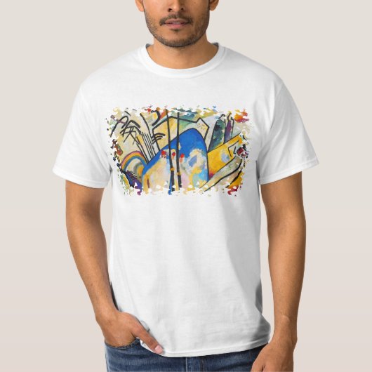 Wassily Kandinsky Compositie Vier - Abstracte Kuns T-shirt (Voorkant)