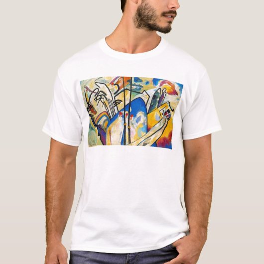 Wassily Kandinsky Compositie Vier - Abstracte kuns T-shirt (Voorkant)