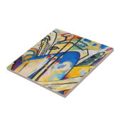 Wassily Kandinsky Compositie Vier - Abstracte kuns Tegeltje (Zijkant)