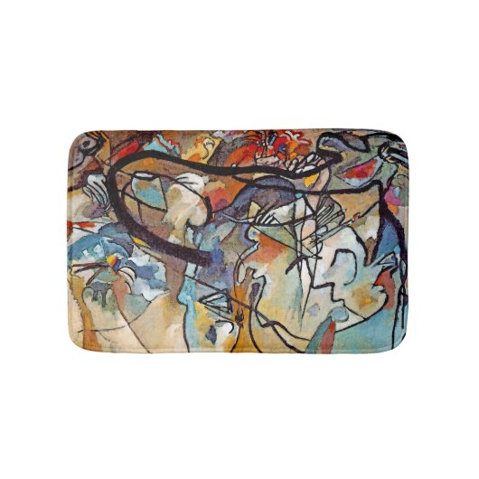 Wassily Kandinsky - Compositie Vijf Abstracte Kuns Badmat (Voorkant)