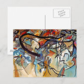 Wassily Kandinsky - Compositie Vijf Abstracte Kuns Briefkaart (Voorkant / Achterkant)