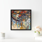 Wassily Kandinsky - Compositie Vijf Abstracte Kuns Vierkante Klok (Huis)