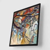 Wassily Kandinsky - Compositie Vijf Abstracte Kuns Vierkante Klok (Hoek)