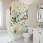 Wassily Kandinsky-Composition IV 1911-Abstract Douchegordijn (In situ)