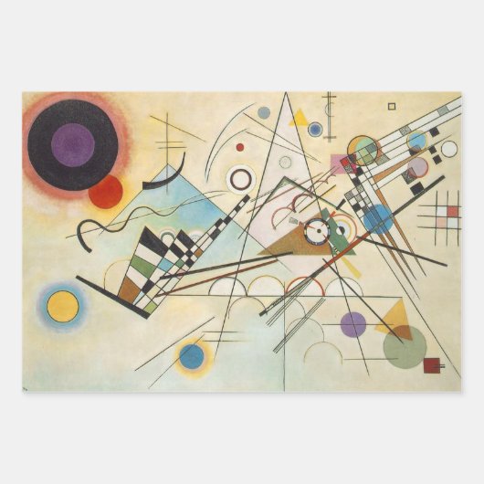 Wassily Kandinsky-Composition IV 1911-Abstract Inpakpapier Vel (Voorkant)