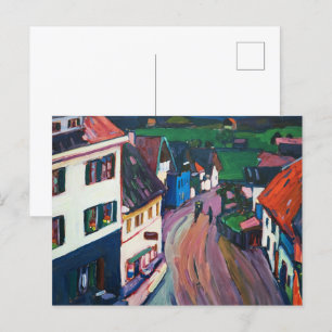 Wassily Kandinsky De levendige stadsgezicht klassi Briefkaart
