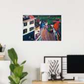 Wassily Kandinsky De levendige stadsgezicht klassi Poster (Thuiskantoor)