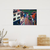 Wassily Kandinsky De levendige stadsgezicht klassi Poster (Keuken)