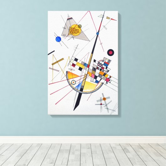 Wassily Kandinsky Delicate Tension Canvas Afdruk (Insitu (Houten vloer))