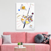 Wassily Kandinsky Delicate Tension Canvas Afdruk (Insitu (Woonkamer))