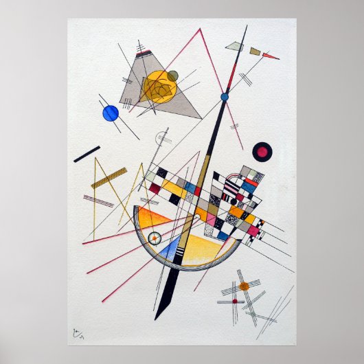 Wassily Kandinsky Delicate Tension Poster (Voorkant)