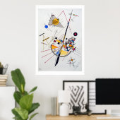 Wassily Kandinsky Delicate Tension Poster (Thuiskantoor)