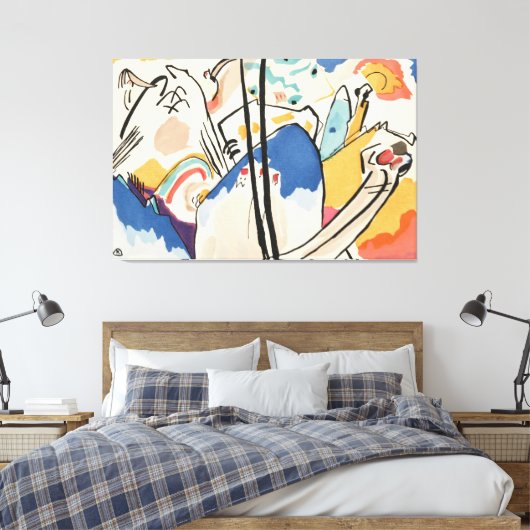 Wassily Kandinsky - Der Blaue Reiter Canvas Afdruk (Insitu (Slaapkamer))