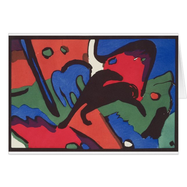 Wassily Kandinsky Franz Marc Blue Rider Painting (Voorkant Horizontaal)