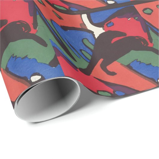 Wassily Kandinsky Franz Marc Blue Rider Painting Cadeaupapier (Rol Hoek)