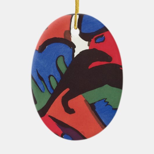 Wassily Kandinsky Franz Marc Blue Rider Painting Keramisch Ornament (Voorkant)
