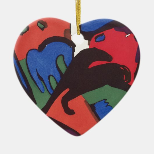 Wassily Kandinsky Franz Marc Blue Rider Painting Keramisch Ornament (Voorkant)