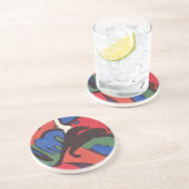 Wassily Kandinsky Franz Marc Blue Rider Painting Zandsteen Onderzetter (Zijkant)