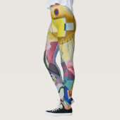 Wassily Kandinsky geometrische compositie Leggings (Links)