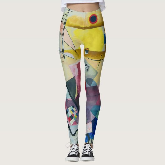 Wassily Kandinsky geometrische compositie Leggings (Voorkant)