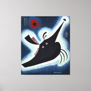 Wassily Kandinsky - Gepunte Zwarten. Canvas Afdruk