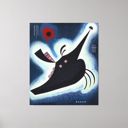 Wassily Kandinsky - Gepunte Zwarten. Canvas Afdruk (Voorkant)