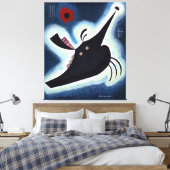 Wassily Kandinsky - Gepunte Zwarten. Canvas Afdruk (Insitu (Slaapkamer))