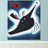 Wassily Kandinsky - Gepunte Zwarten. Canvas Afdruk (Insitu (Houten vloer))