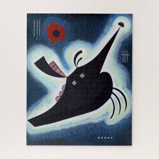 Wassily Kandinsky - Gepunte Zwarten. Legpuzzel (Verticaal)