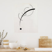 Wassily Kandinsky | Gratis curve naar punt 1925 Poster (Keuken)