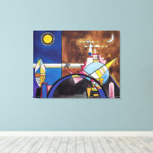 Wassily Kandinsky - Grote poort van Kiev Abstract Canvas Afdruk (Insitu (Houten vloer))